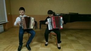 Тюрін Данило, Євланова Вікторія, «Два півники горох молотили» обробка В. Накапкіна