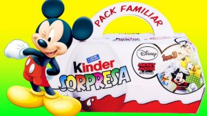 6 Киндер Сюрприз Яиц Микки Маус Игрушки 6 Kinder Surprise Eggs Mickey Mouse Toys