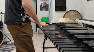 Гамма и трезвучие на ксилофоне