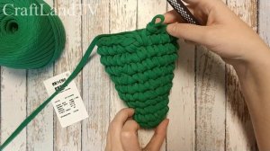 Ёлка из трикотажной пряжи