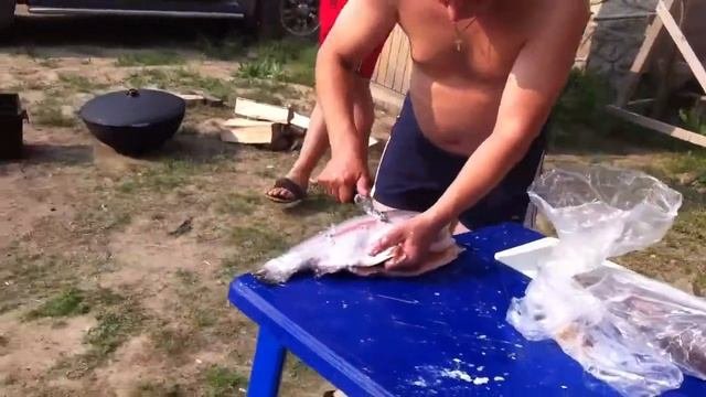 Готовим форель часть 1