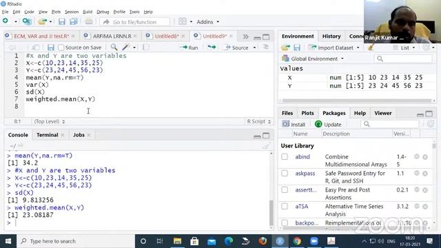 An introduction to R software for Statistical data management and analysis #session2 #day1 смотреть онлайн
