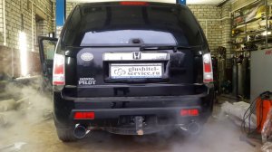 Выпуск на вакуумных заслонках Honda Pilot