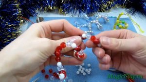 Украшение на елку из бусин своими руками. Украшаем дом к новому году. Так просто!