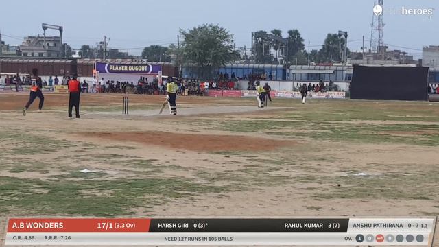 Live Cricket Match | MAYANK GANDHI SUPER GIANTS vs A.B WONDERS | 02-Mar-24 12:34 PM 21 | SUNIL JWAL