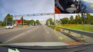 Разворот и проезд ЖД переезда