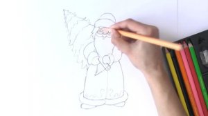 Уроки рисования. Как нарисовать Деда Мороза - ArtSchool