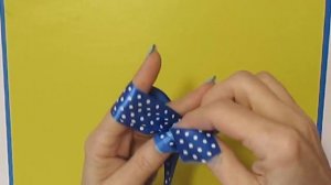 ? Как сделать бант своими руками из лент ? Банты  завязать сделать быстро-на пальцах?