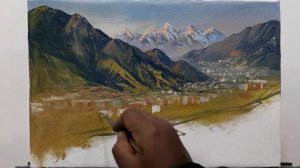 MOUNTAIN VALLEY | HOW TO PAINT? | BK ART Gallery