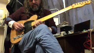 Ash Telecaster with Axesrus Alnico V Humbucker Neck Pickup Bugera V22 Infinium Amp