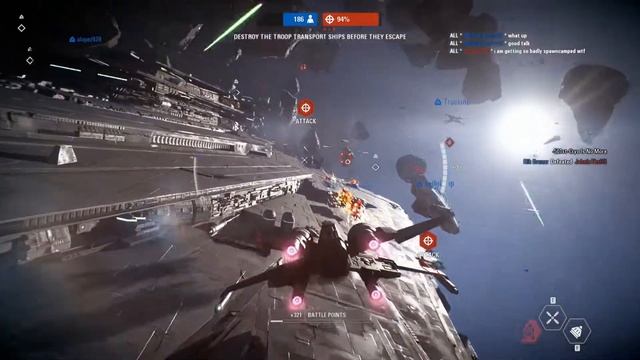 Hectic Space Battle - Star Wars Battlefront 2 (Starfighter Assault) смотреть онлайн