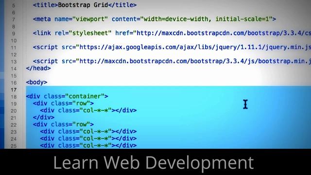 Learn Web Development -  Learn Web Development Bootstrap Grid