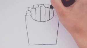 Как Нарисовать Картошку Фри Милые Быстрые Рисунки Каваи Картошка Фри #KAWAII