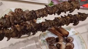 Улитка на мангале. Шашлык из улиток.