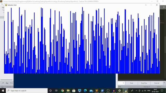I Visualized Selection Sort in Python