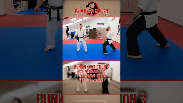 ?? · Kata Heian SHODAN · Bunkai 3 · (3/12) · #Kata #HeianSHODAN #SenseiHedwig #Karaté #Bunkai