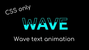 Анимация волны внутри текста | Water wave text animation | html css