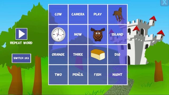 Word games - Word bingo games - First grade learning games смотреть онлайн