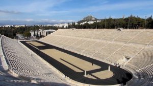 Inside the Panathenaic Stadium in Athens