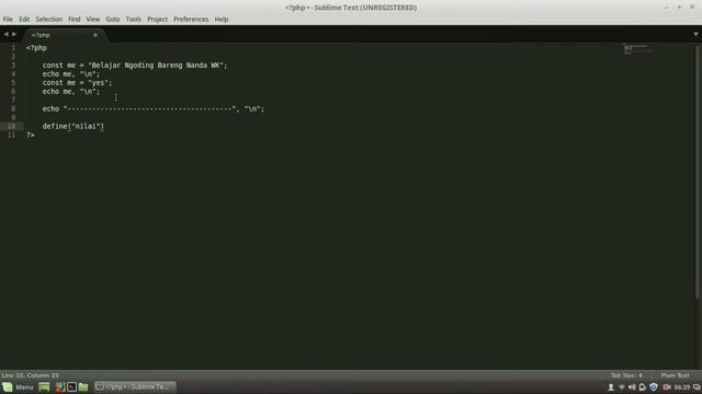 Belajar PHP 3 : Konstanta смотреть онлайн