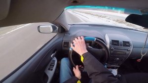 ТЕСТ ДРАЙВ ОТ ПЕРВОГО ЛИЦА TOYOTA COROLLA 2007 1.6  POV Test