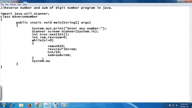 reverse number program in java смотреть онлайн