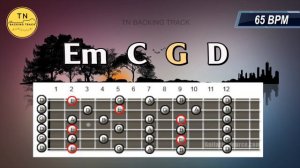 Rock Pop Backing Track E Minor | Em C G D | TN Backing Track