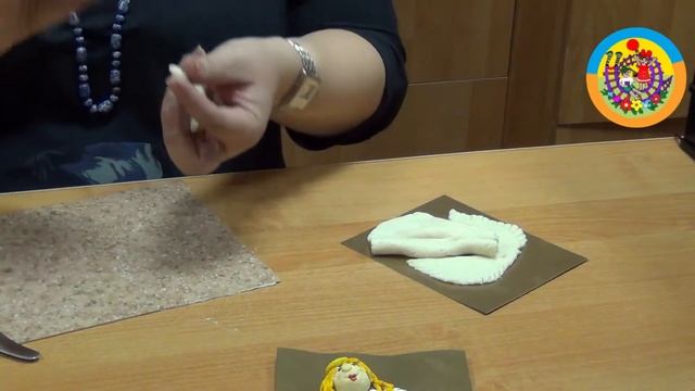 Ангелочек из солёного теста
