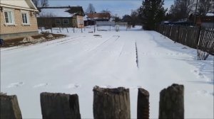 Грядки - плоский шифер после зимовки