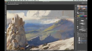 Daylight Ridge - Digital Painting Sketch