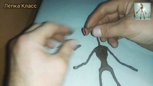Сиреноголовый из пластилина!!!