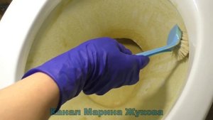 КАК ОЧИСТИТЬ  УНИТАЗ от  известкового налета, мочевого камня, ржавчины МАРИНА ЖУКОВА