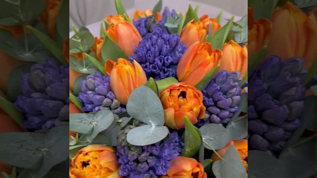 Букет L «Душа» #flowerstory #букеты #магазинцветов #цветы #тюльпаны #пионовидныетюльпаны  #гиацинты