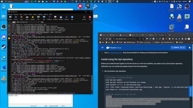 نصب داکر و داکر کامپوز روی ubuntu server و رفع تحریم سایت داکر برای نصب داکر ها смотреть онлайн