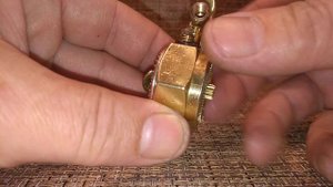 Steampunk. Зажигалка бензиновая из гайки д.3/4, своими руками. (ПЕРЕЗАЛИВ)
