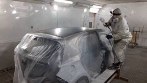 Solaris Ремонт и  покраска крыши часть 1