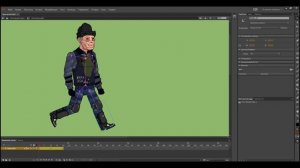 Adobe Animate Урок 3 - Цикл ходьбы за 5 минут (Скелетная анимация персонажа)