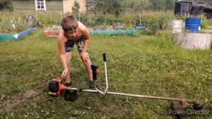 Как завести бензокосилку