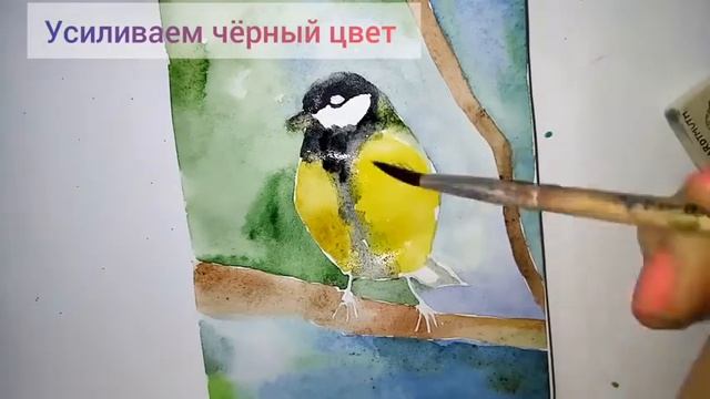 Мастер - класс по рисованию "Синичка" смотреть онлайн