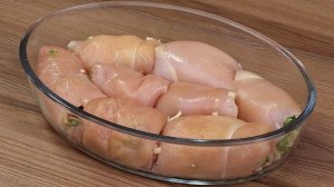 Сочная куриная грудка.  Отличный рецепт, простой в исполнении.