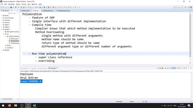 Polymorphism in Java - Week 4 Session 1