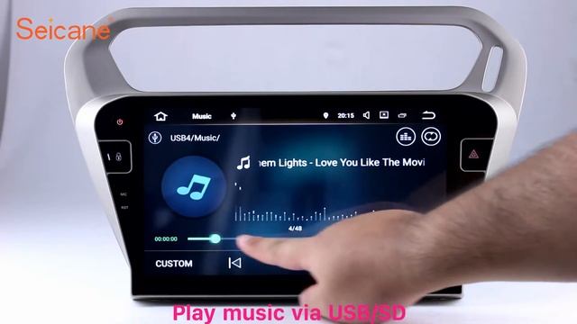 In dash radio 2013 2014 Peugeot 301 Citroen C-Elysee Navigation system Support CD DVD Player смотреть онлайн