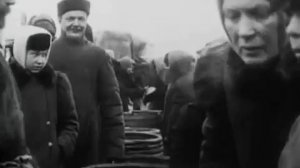 Грибной и рыбный рынок в Москве, 1908, кинохроника