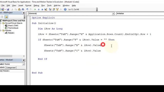 Time & Motion Tracker in Excel - Step by Step Tutorial смотреть онлайн