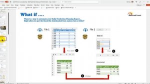 Demo Daily Production Planning Reporting Process using Excel 365