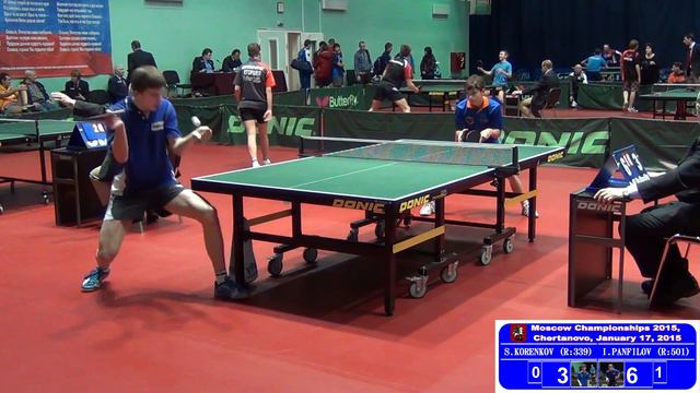Sergey KORENKOV - Ilya PANFILOV Настольный теннис Table Tennis