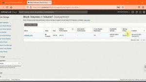 Oracle Cloud - Backup Block Volume - Part 3
