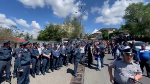 Шествие оппозиции по улицам Баграмян и Прощян