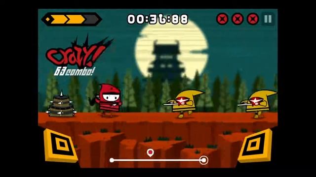 Ninja Ultra Samba iOS Gameplay / Stage1-5 Full Moon смотреть онлайн