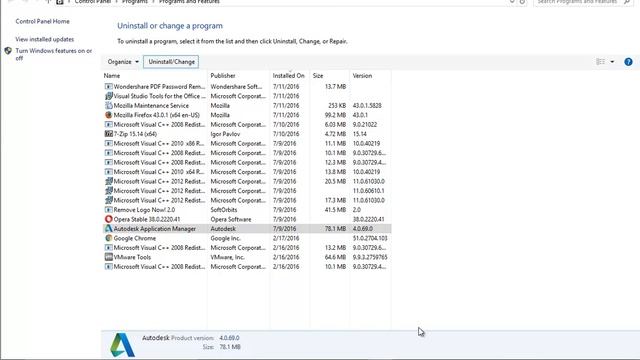Uninstall Autodesk Application Manager 4.0 on Windows 10 смотреть онлайн